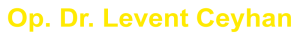 op.dr. levent ceyhan logo sarı